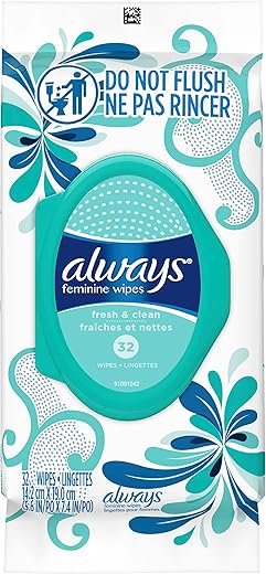 Always Feminine Wipes: Fresh & Clean Soft Pack, 32 Count