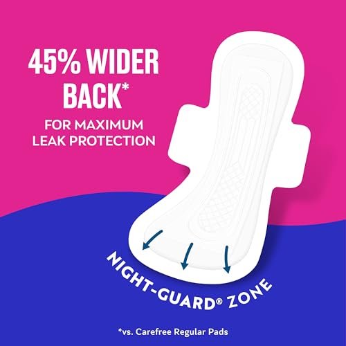 Carefree Ultra Thin Overnight Pads with Wings - 120ct