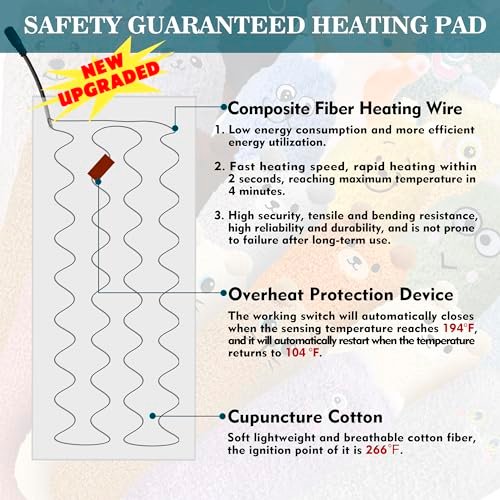 Cute USB Heating Pad for Period Pain Relief - Brown Cat