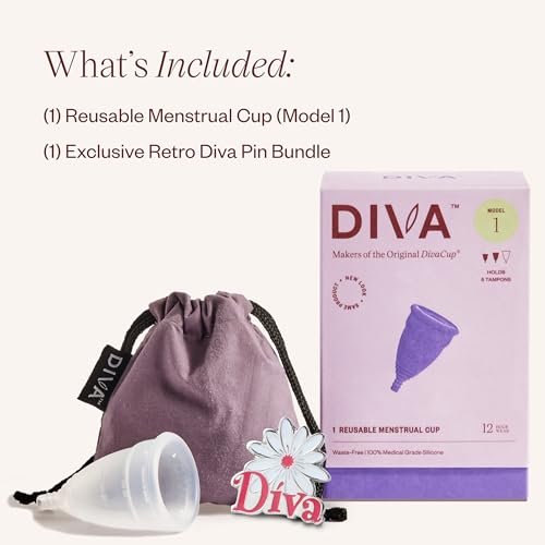 Diva Cup & Enamel Pin - Reusable Period Care Essential