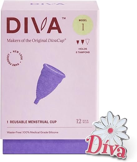 Diva Cup & Enamel Pin - Reusable Period Care Essential