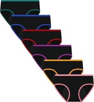 Leak-Proof Period Panties for Teen Girls - 6 Pack