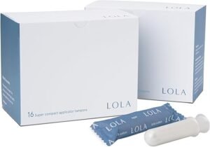 LOLA Organic Cotton Super Tampons - 32 Count, Non-Toxic