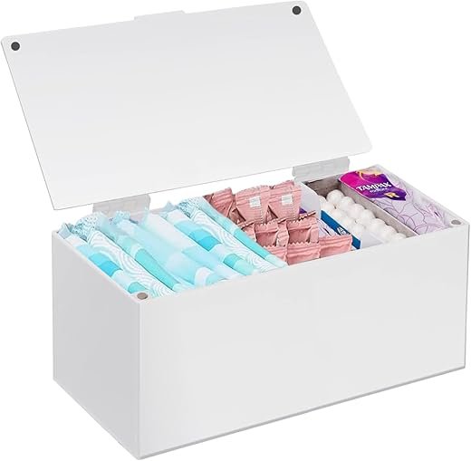 Stylish Acrylic Sanitary Napkin & Tampon Organizer