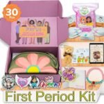 Stylish First Period Kit for Girls 9-12 - Green