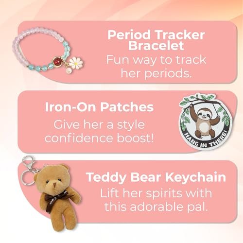 Stylish First Period Kit for Girls 9-12 - Green