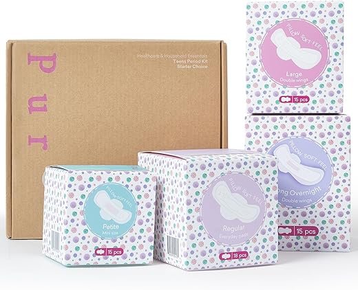 Ultimate Tween Period Starter Kit - 63 Pads for Girls